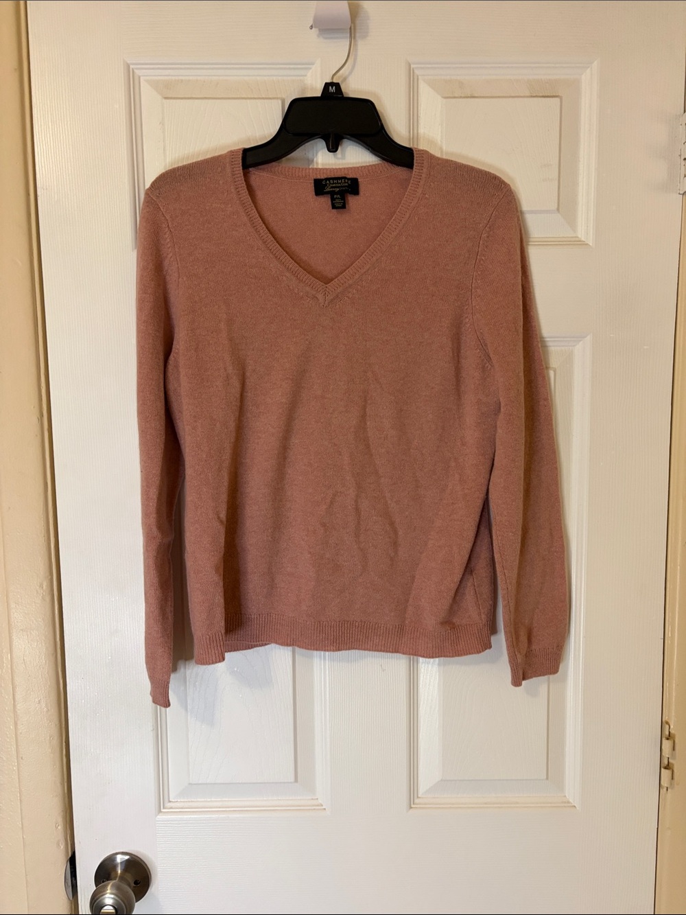 Charter Club Women's V-Neck Sweater - Dusty Rose
